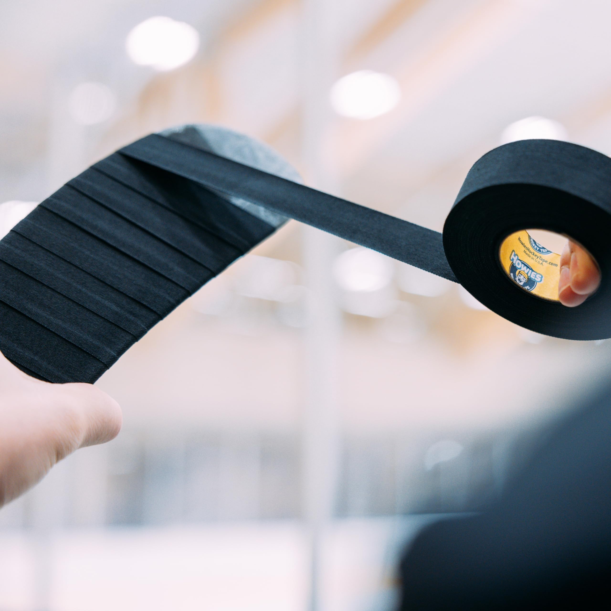 Howies Hockey - Clear Hockey Tape 5 Pack - Shin Pad/Sock Tape - Strong Grip, Long-Lasting Adhesive for Ice Hockey, Soccer, Athletics - 1 Inch x 25 Yards - Professional Quality