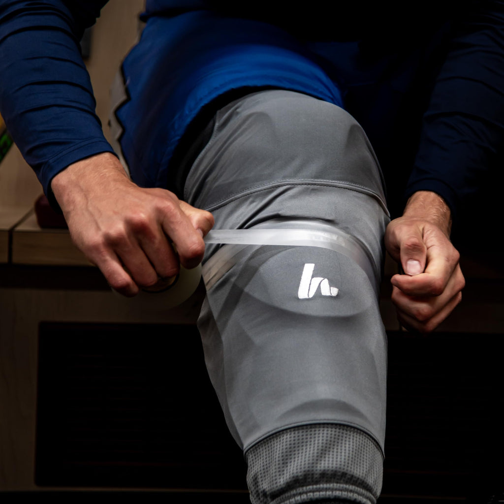 Howies Hockey - Clear Hockey Tape 5 Pack - Shin Pad/Sock Tape - Strong Grip, Long-Lasting Adhesive for Ice Hockey, Soccer, Athletics - 1 Inch x 25 Yards - Professional Quality