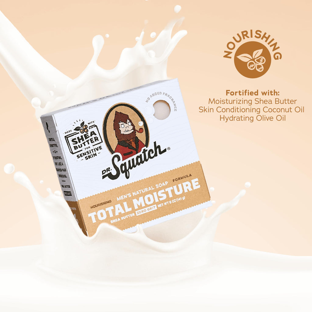 Dr. Squatch All Natural Bar Soap for Men with Heavy Grit, 3 Pack, Pine Tar