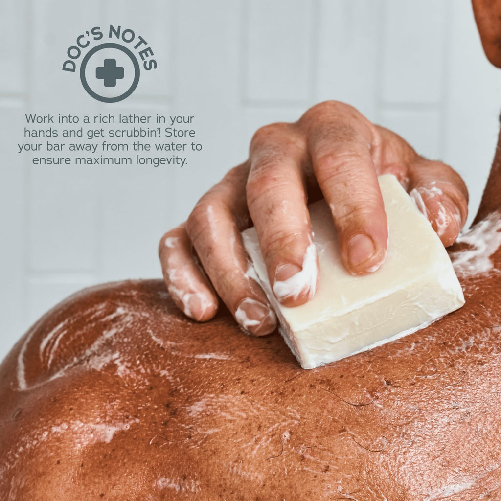 Dr. Squatch All Natural Bar Soap for Men with Heavy Grit, 3 Pack, Pine Tar