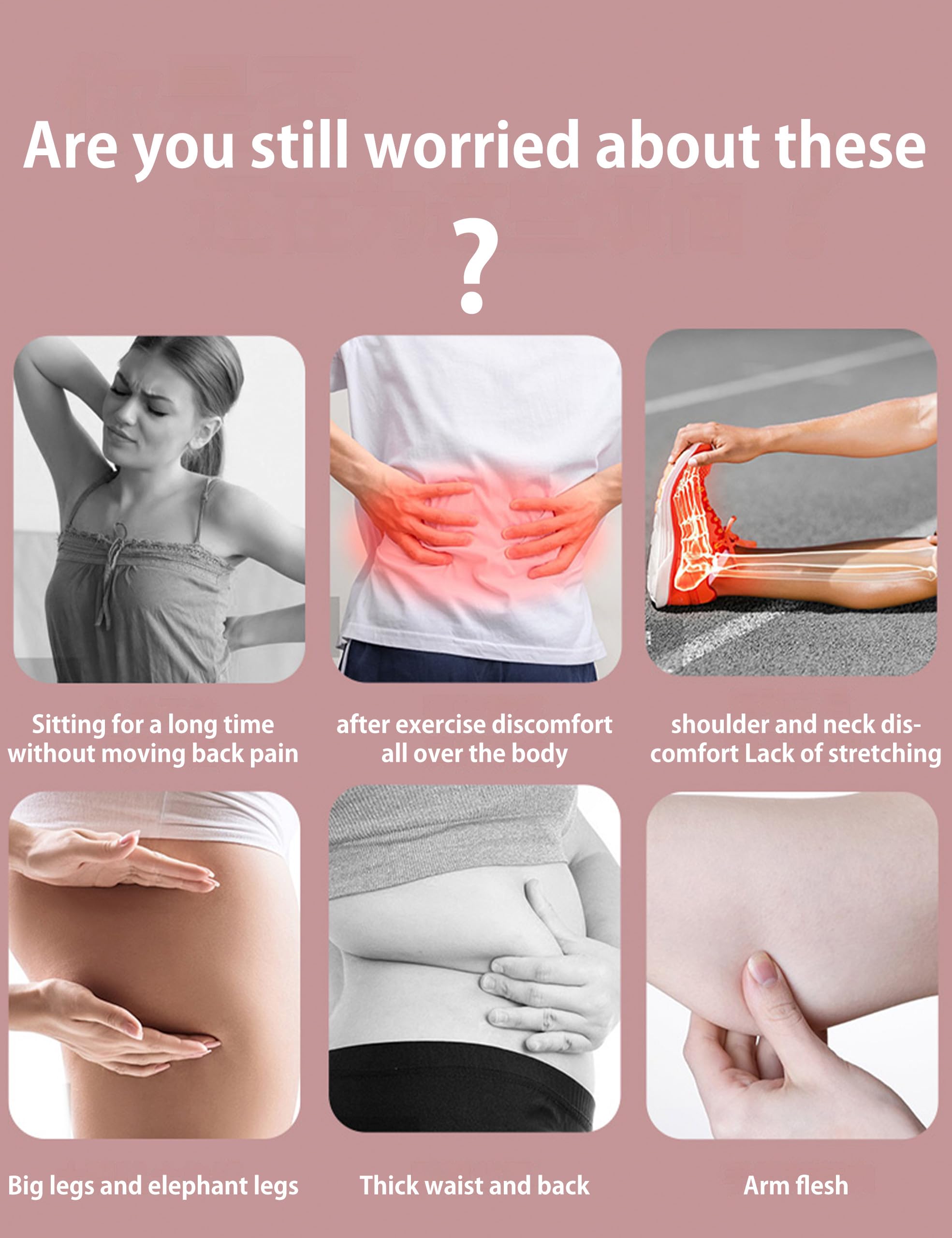 Foam Roller 4in1 Set Includes Hollow Core Massage Roller,Peanut Ball,Spiky Ball,Storage Bag,for Deep Tissue Massage, Pain Relief of Back, Legs, Exercise(OVTSPO 4 in 1) (Black)