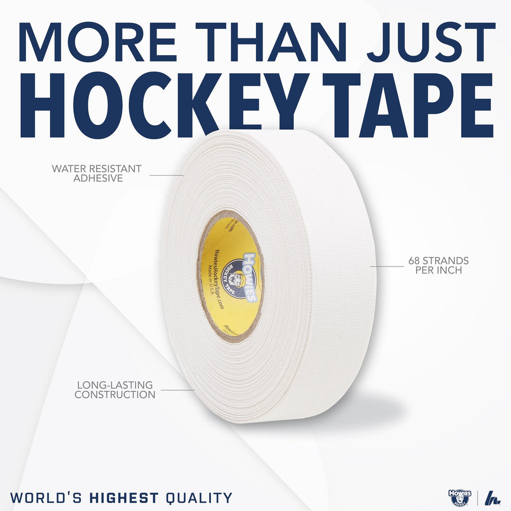 Howies Hockey - Clear Hockey Tape 5 Pack - Shin Pad/Sock Tape - Strong Grip, Long-Lasting Adhesive for Ice Hockey, Soccer, Athletics - 1 Inch x 25 Yards - Professional Quality