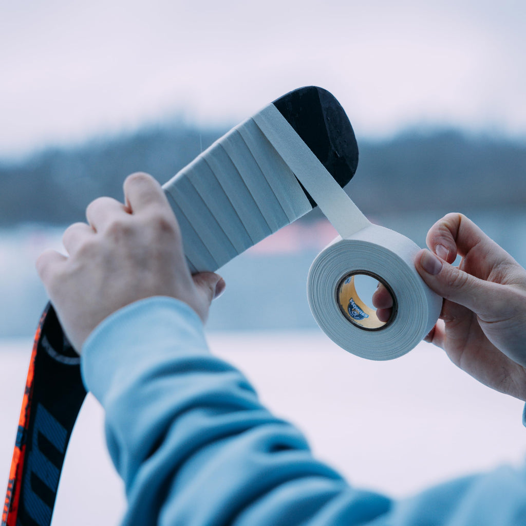 Howies Hockey - Clear Hockey Tape 5 Pack - Shin Pad/Sock Tape - Strong Grip, Long-Lasting Adhesive for Ice Hockey, Soccer, Athletics - 1 Inch x 25 Yards - Professional Quality