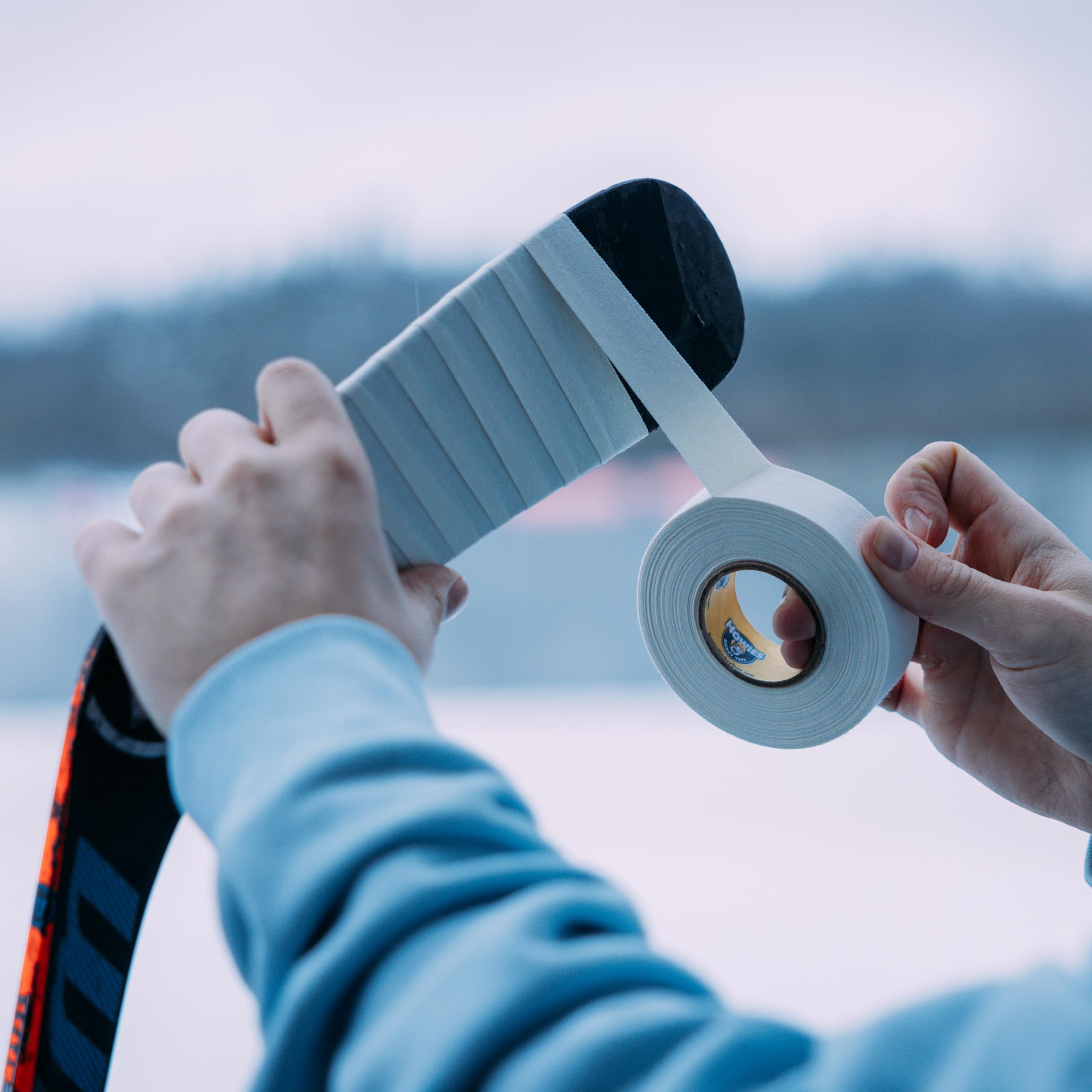 Howies Hockey - Clear Hockey Tape 5 Pack - Shin Pad/Sock Tape - Strong Grip, Long-Lasting Adhesive for Ice Hockey, Soccer, Athletics - 1 Inch x 25 Yards - Professional Quality