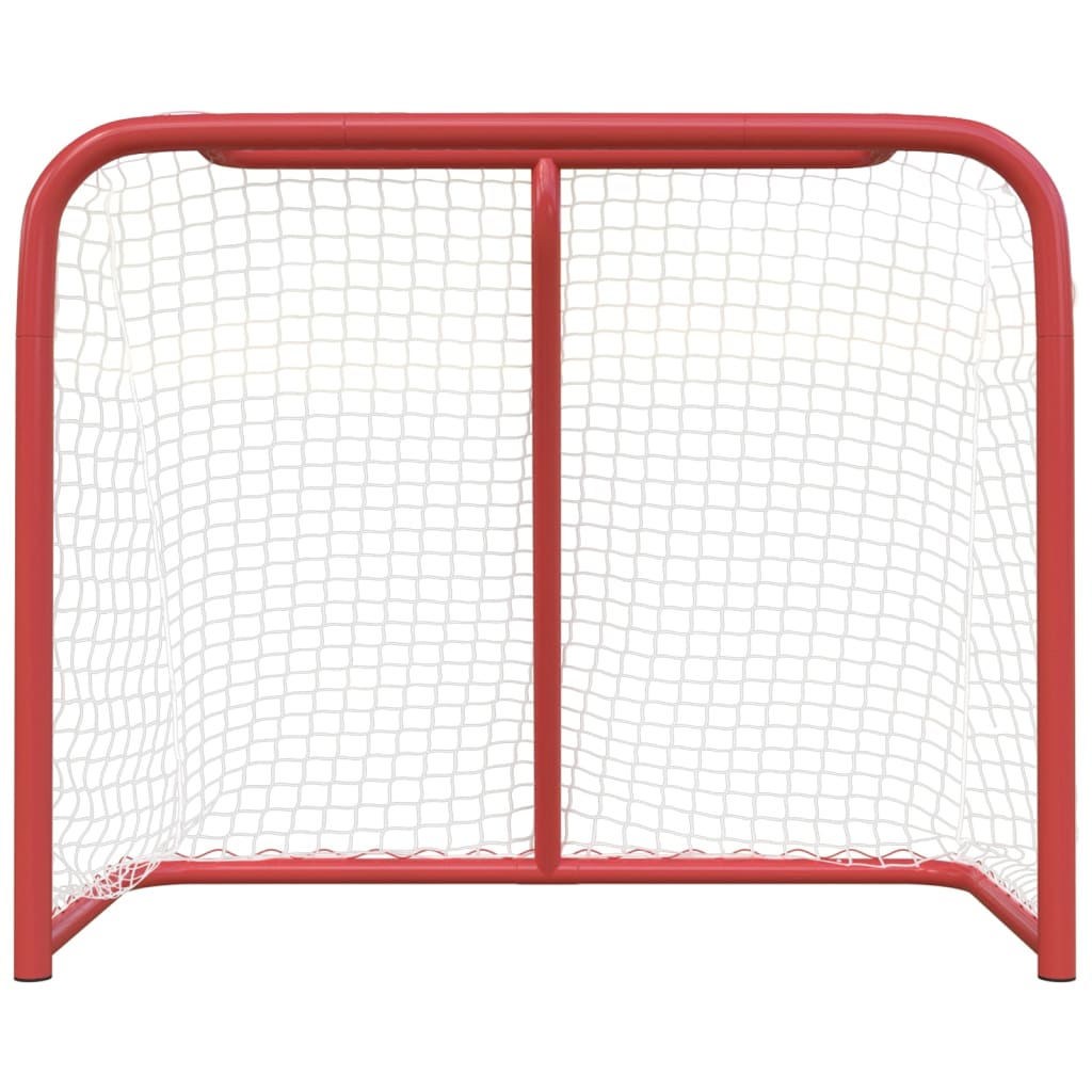 vidaXL Hockey Goal Field Hockey Goal Hockey Equipment Red and White Polyester