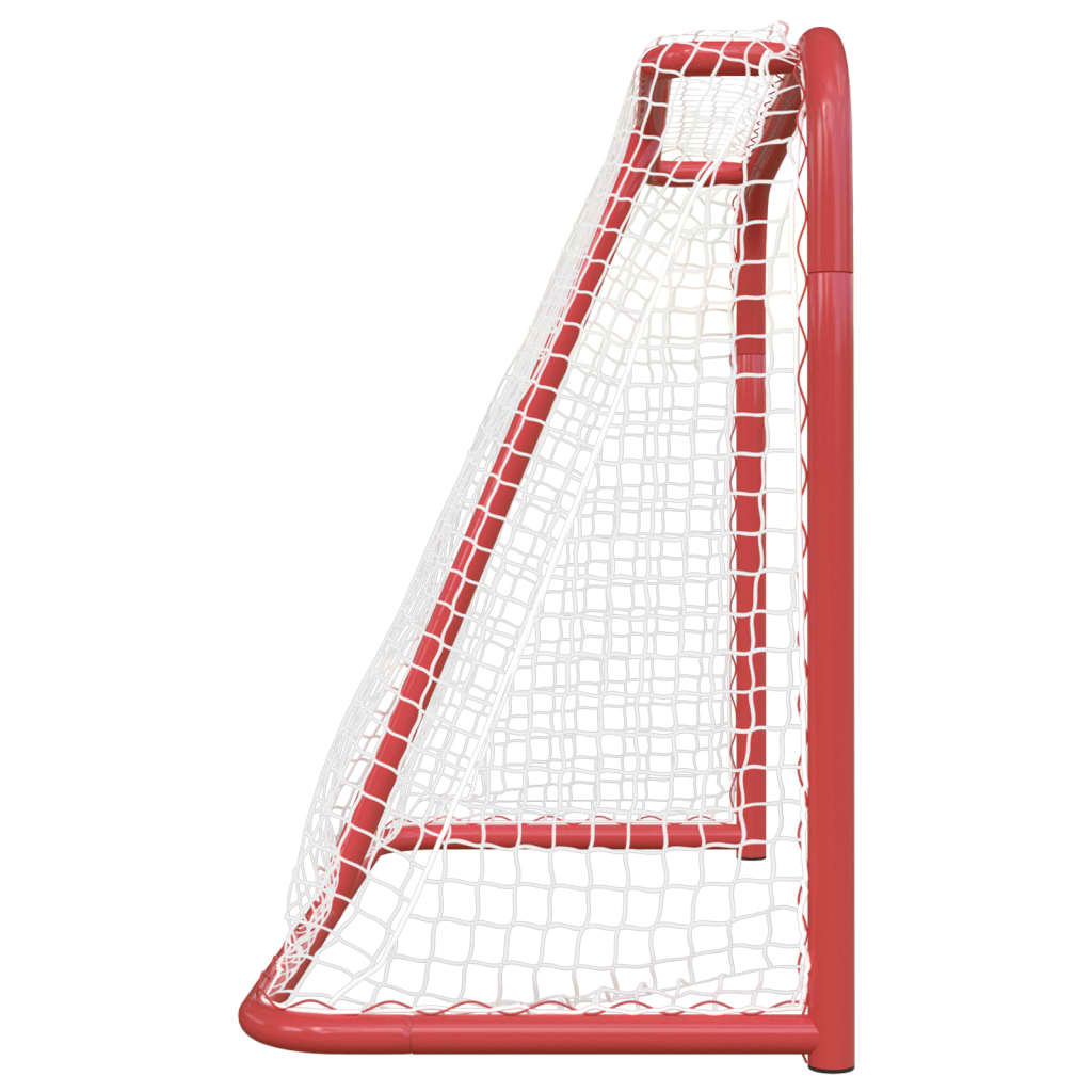 vidaXL Hockey Goal Field Hockey Goal Hockey Equipment Red and White Polyester