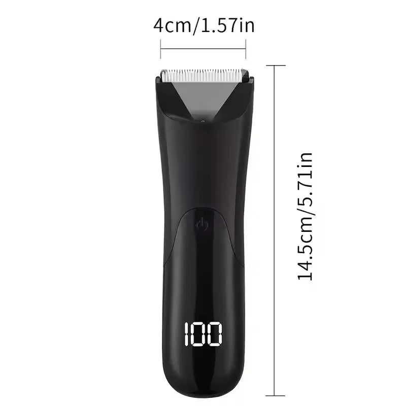 Men's Body Trimmer, Electric Razor, Pubic and Underarm Hair Private Hair Trimmer, Ceramic Blade Men's Grooming Kit