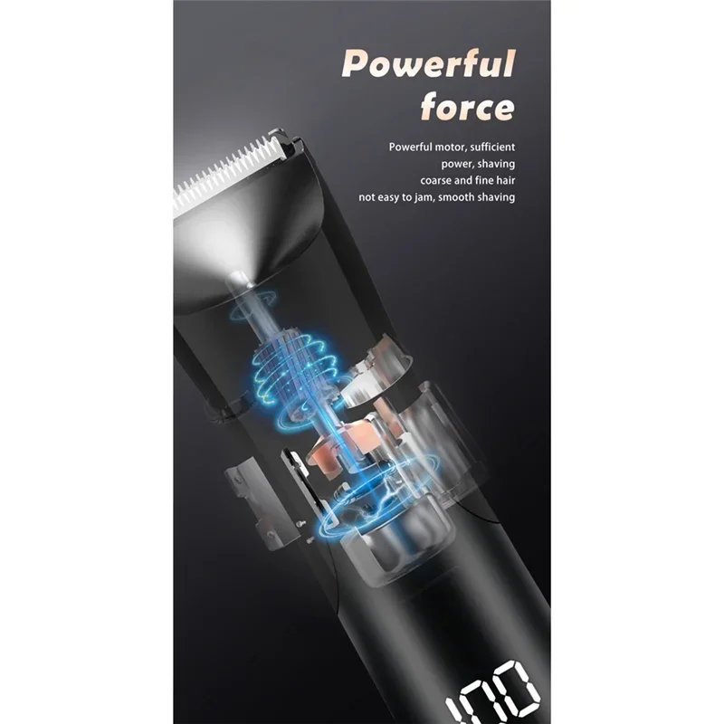 Men's Body Trimmer, Electric Razor, Pubic and Underarm Hair Private Hair Trimmer, Ceramic Blade Men's Grooming Kit