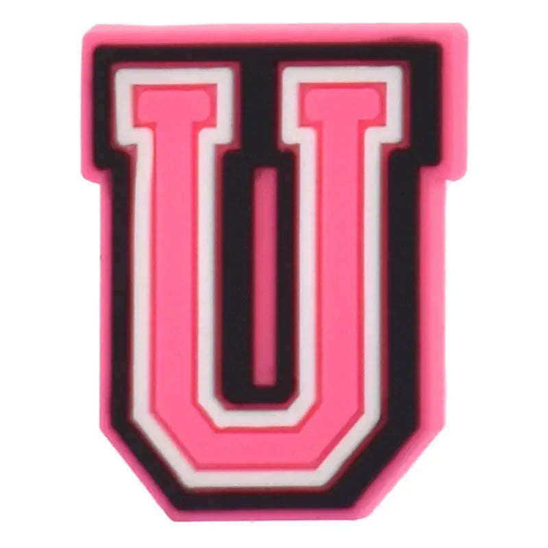 Team letters shoe charms for Crocs