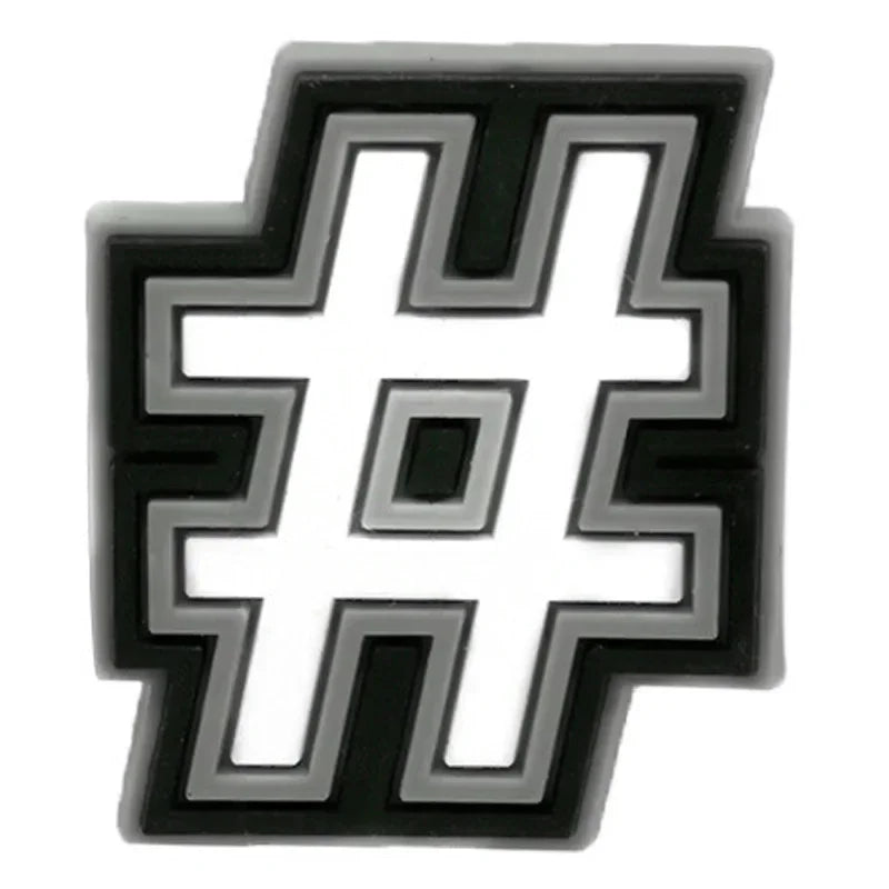 Team letters shoe charms for Crocs