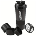 Power Shaker Bottle with added Supplement Containers included