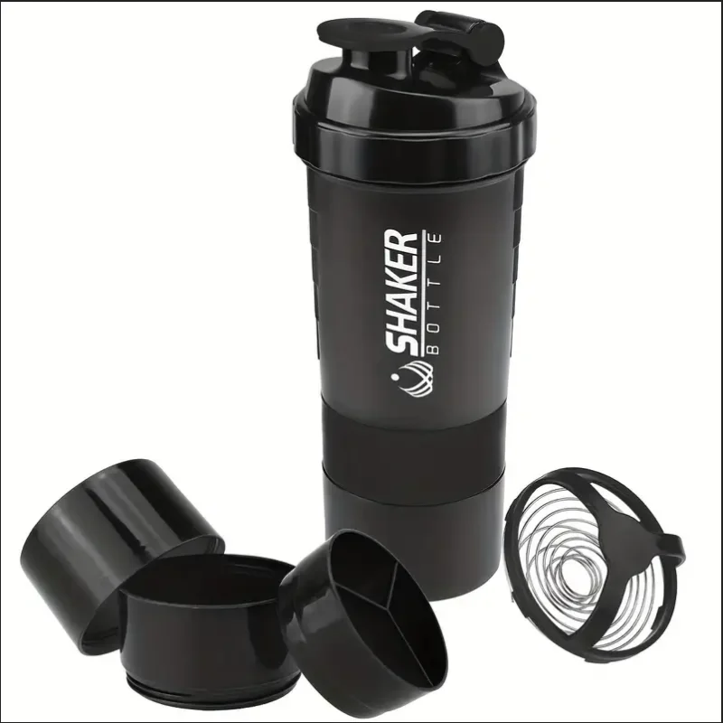 Power Shaker Bottle with added Supplement Containers included
