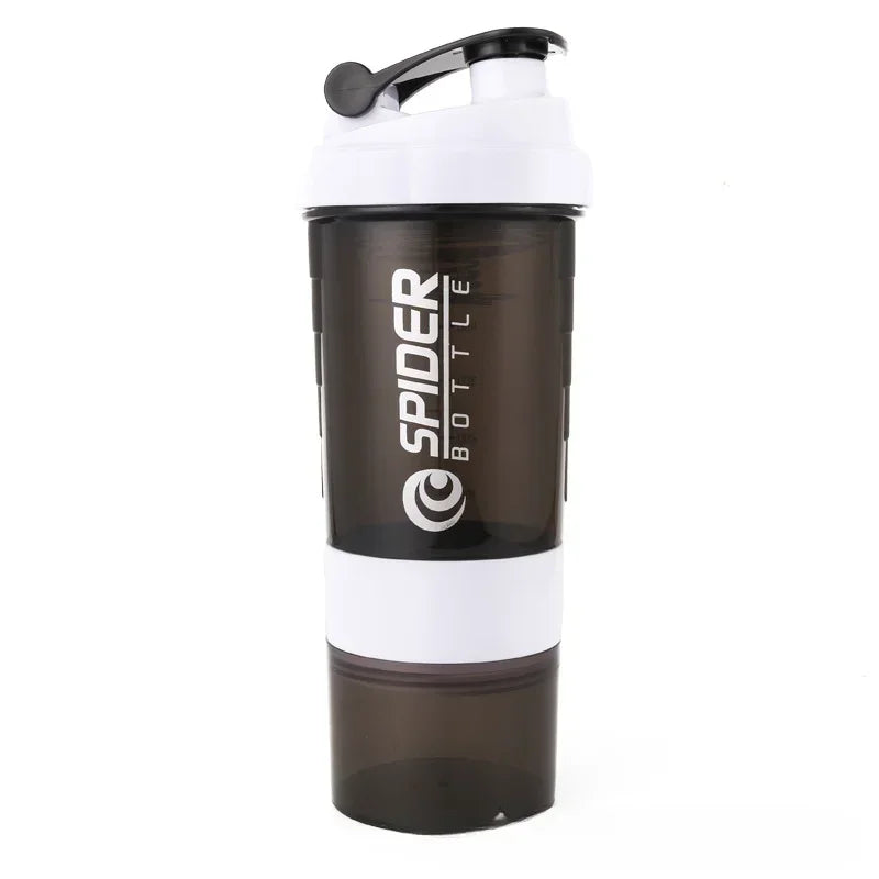 500ml Layered Protein Bottle Powder Shaker with Powder Storage Container