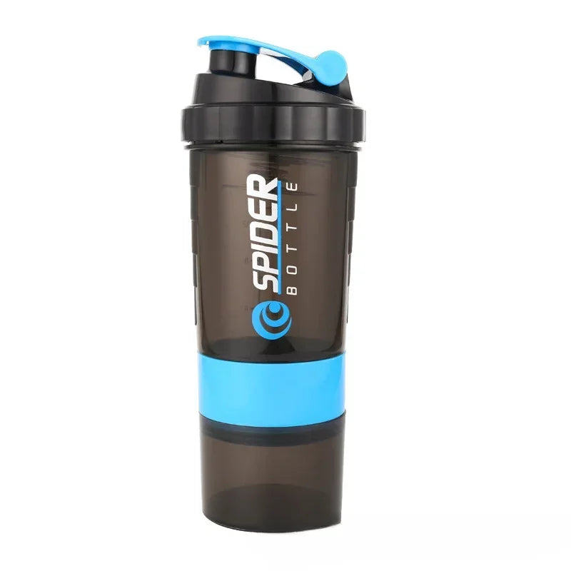 500ml Layered Protein Bottle Powder Shaker with Powder Storage Container