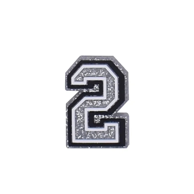 Team Number shoe charms for Crocs