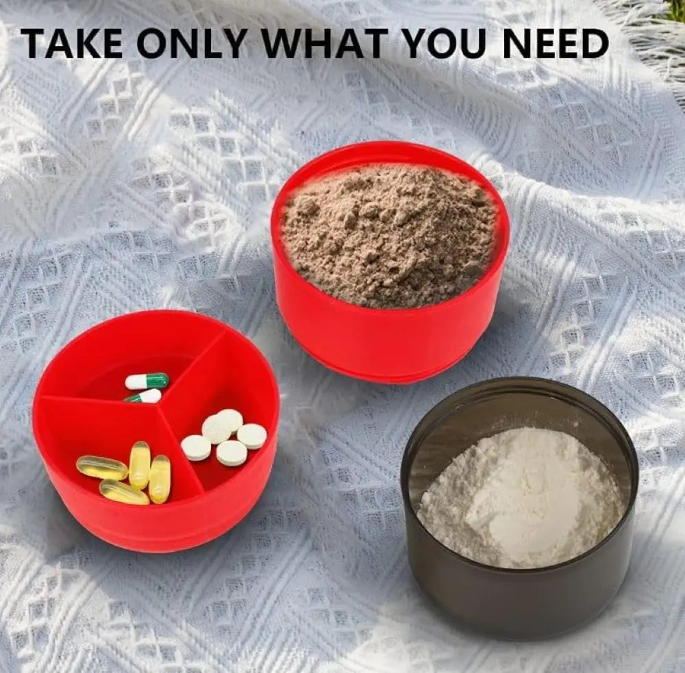 500ml Layered Protein Bottle Powder Shaker with Powder Storage Container