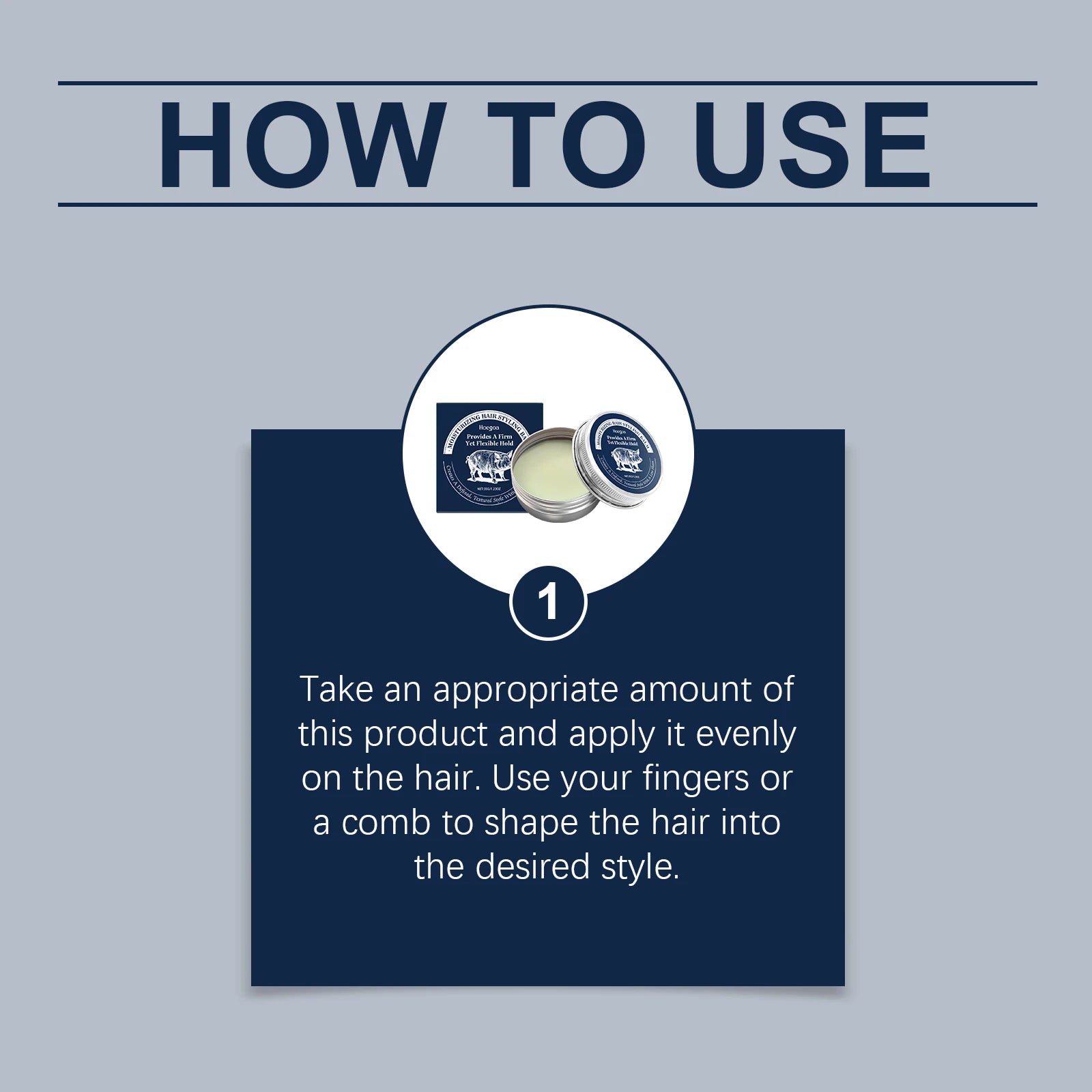 Hair Styling Pomade Mineral Oil White Beeswax Low Shine Strong Hold Non-Greasy Nourishing Smooth Frizz Control Matte Finish