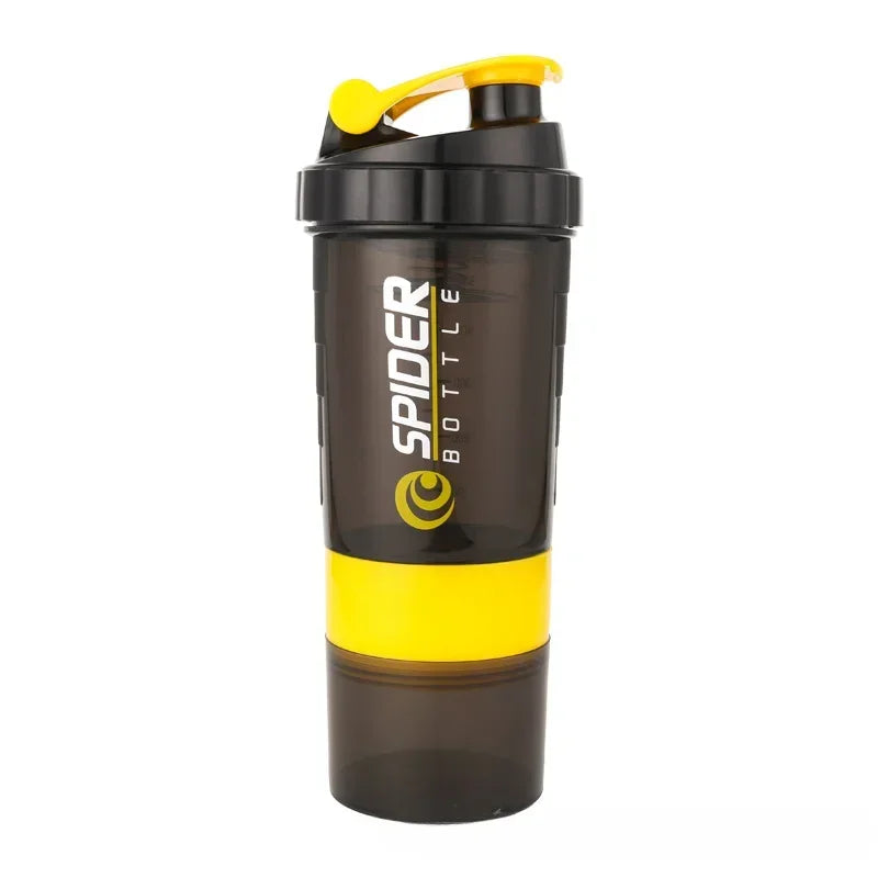 500ml Layered Protein Bottle Powder Shaker with Powder Storage Container