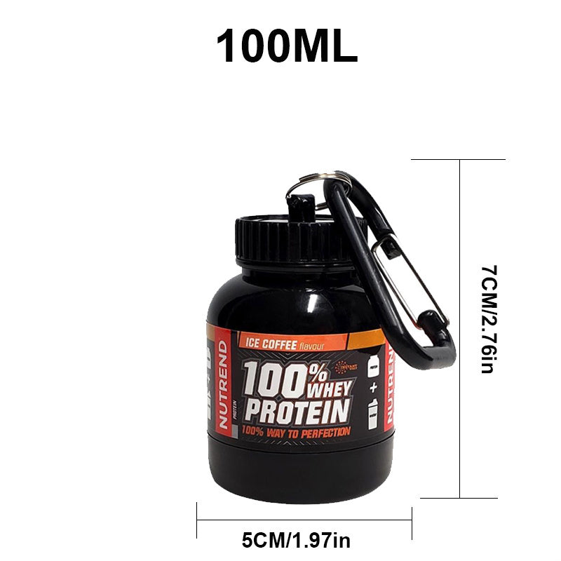 100/200ml Portable Protein Powder Supplement Container