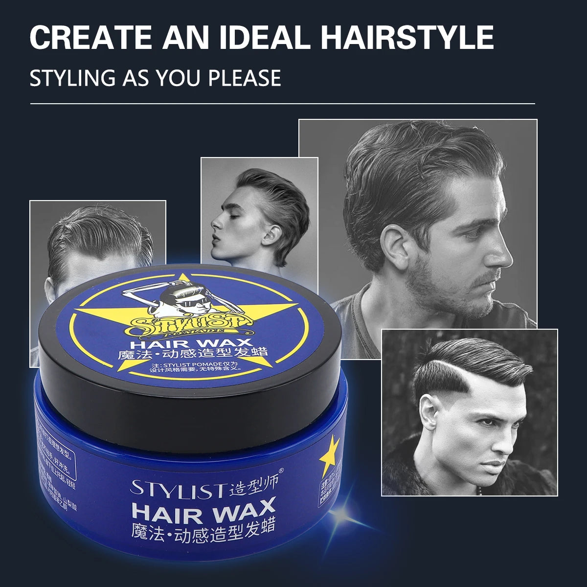 Styling Hair Pomade & Restoring Ointment for Men