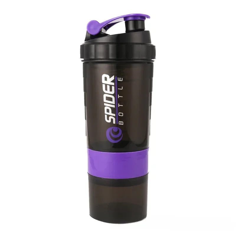 500ml Layered Protein Bottle Powder Shaker with Powder Storage Container