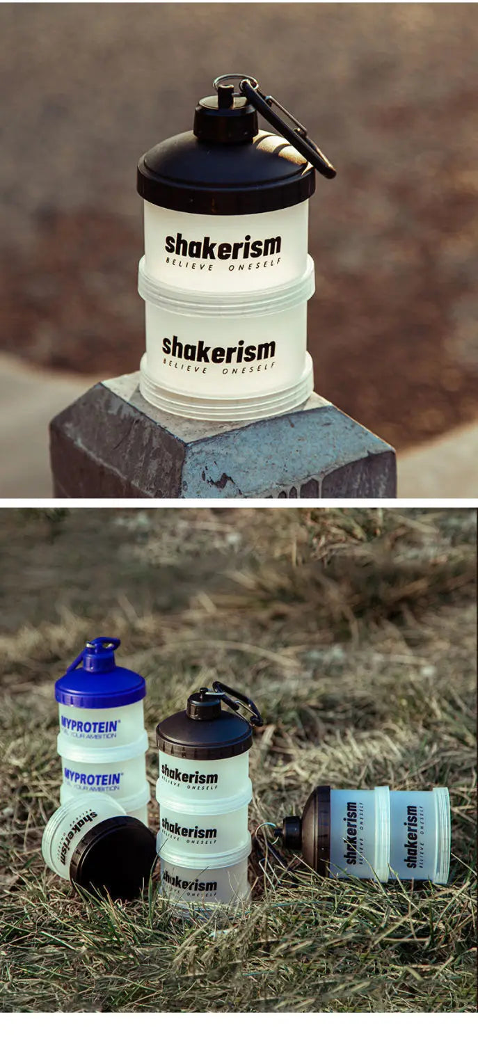 3 Layers -  Portable Protein Powder Holder with Funnel